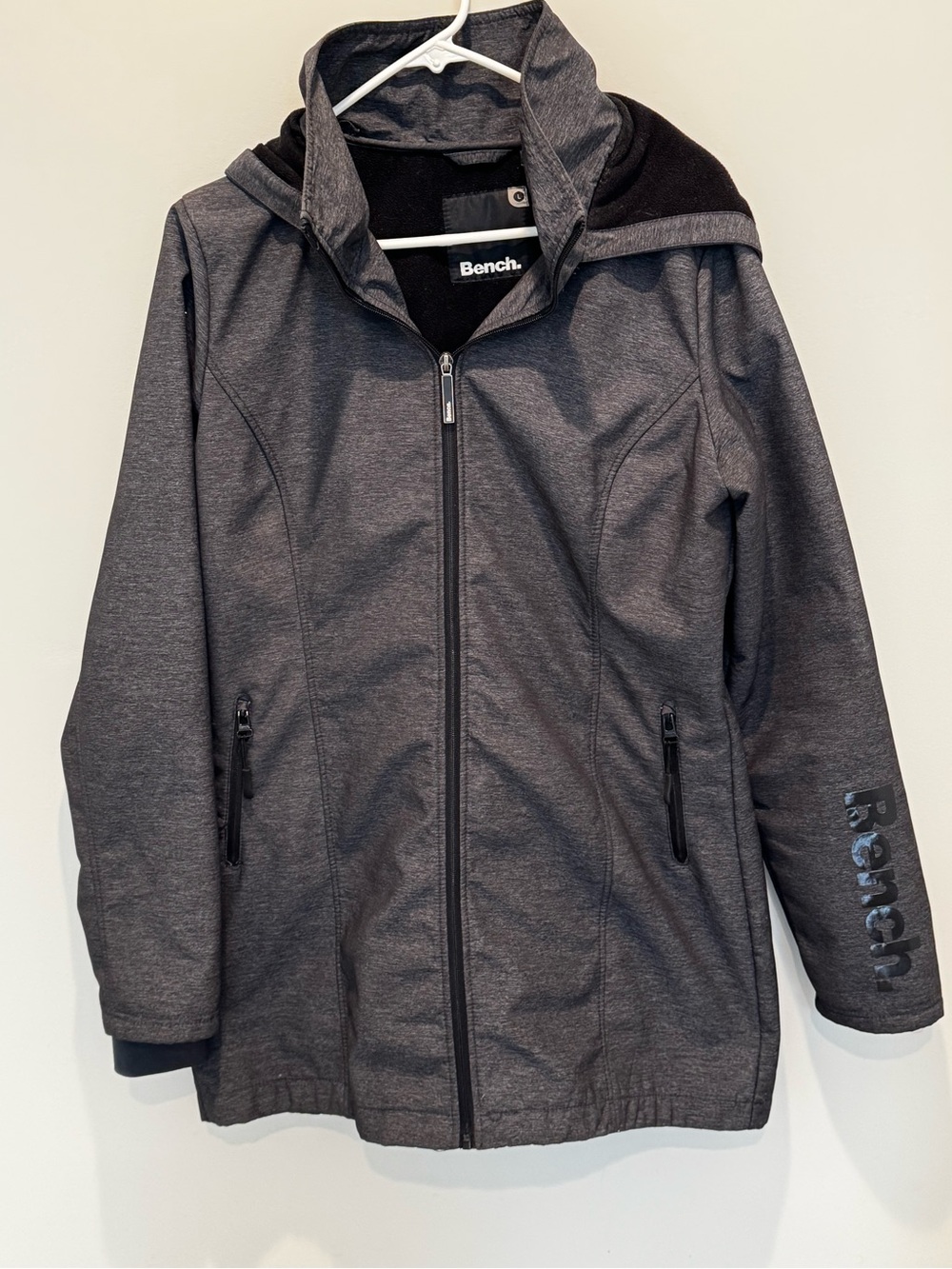 Bench Women’s Dark Gray Hooded Raincoat
